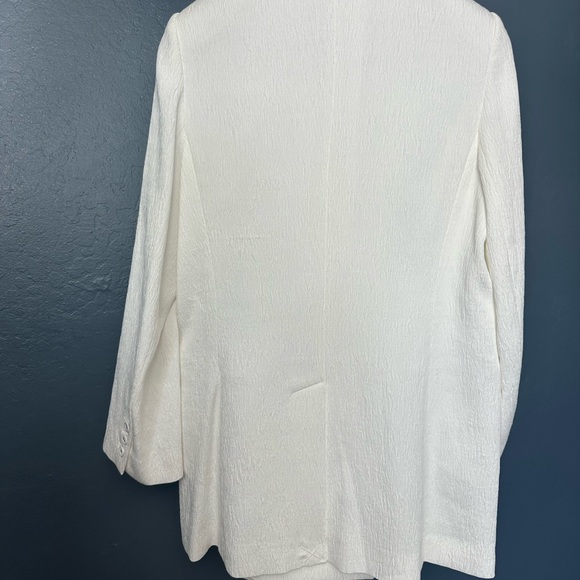 Anna Quan White Blazer / Dress Structured Timeless Design - Picture 5 of 6